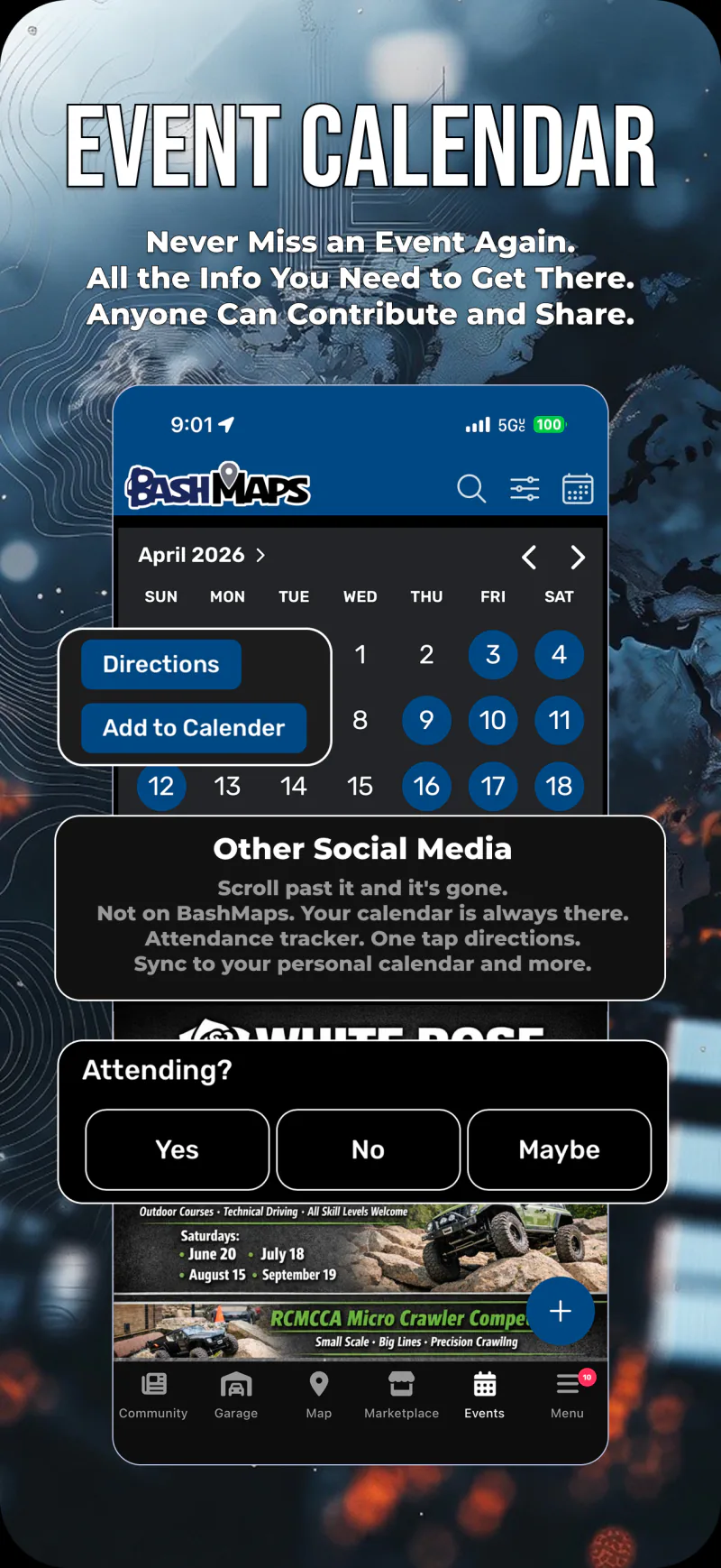 BashMaps event calendar